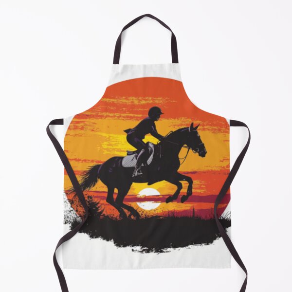 Item preview, Horse and rider galloping sunset backdrop Active Outdoors Inspired Art designed and sold by CDC40.