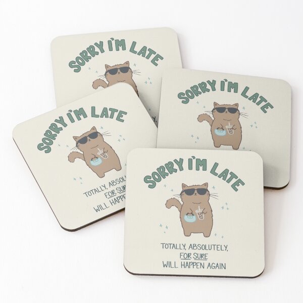 Item preview, (Not) Sorry I'm Late Cat designed and sold by srsig designs.