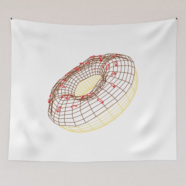 Item preview, Donut Wireframe - Chocolate designed and sold by CCCDesign.