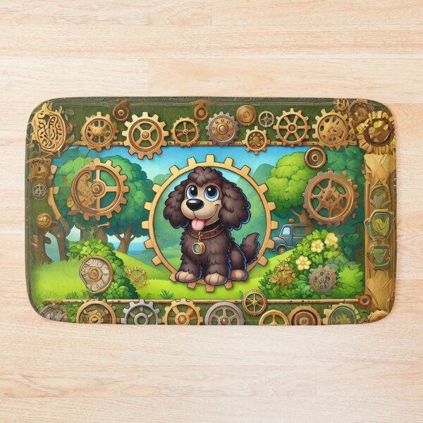 Item preview, Steampunk Curly Coated Retriever designed and sold by Sillytoe.