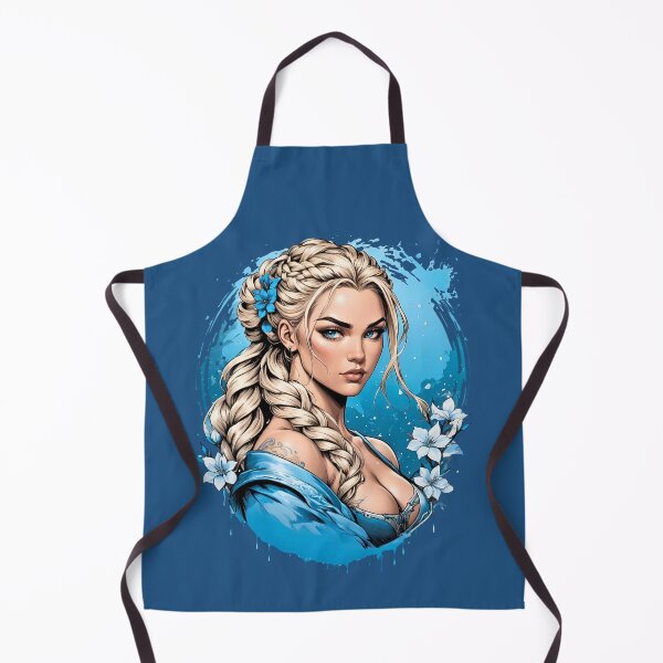 Item preview, Nordic female princess warrior retro vintage norse design designed and sold by BorgSpareParts.