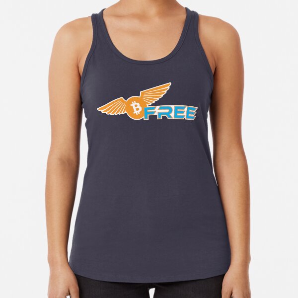 Bitcoin: "Be Free" Racerback Tank Top