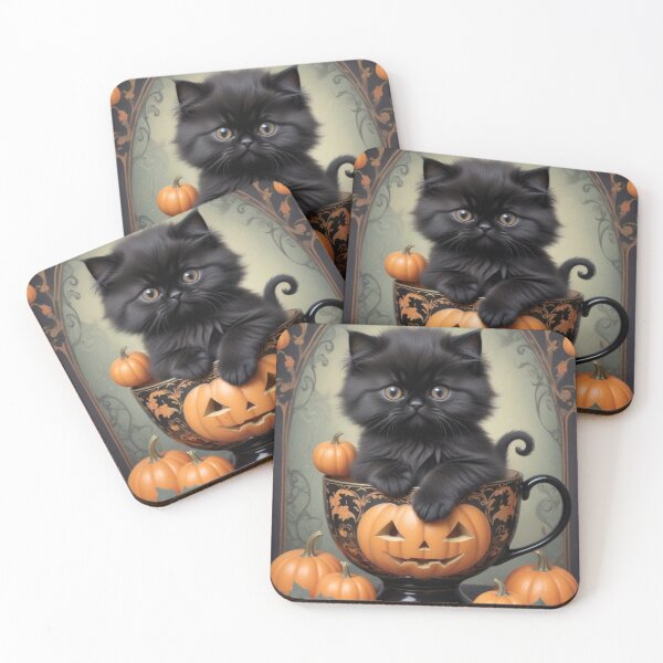 Item preview, BLACK CAT HALLOWEEN THEME ART DECO VINTAGE AESTHETIC  designed and sold by Arts4U.