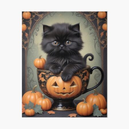 Item preview, BLACK CAT HALLOWEEN THEME ART DECO VINTAGE AESTHETIC  designed and sold by Arts4U.