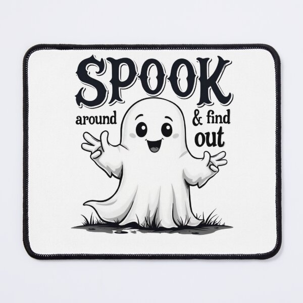 Item preview, Spook Around & Find Out Finger Ghost Halloween designed and sold by ArtFromBeyond.