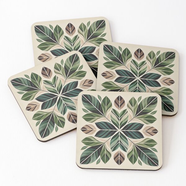 Item preview, Green Leaves Autumn Fall Leaf Design designed and sold by TribalioDesigns.