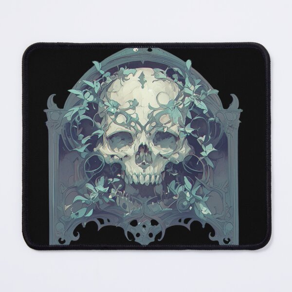 Item preview, Art nouveau skull designed and sold by MendaciousMina.