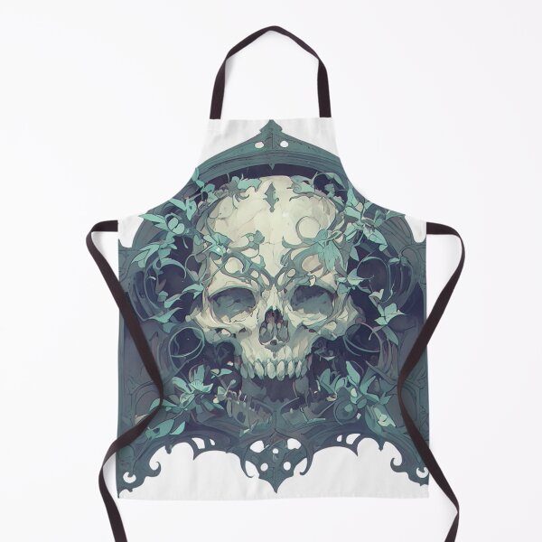 Item preview, Art nouveau skull designed and sold by MendaciousMina.