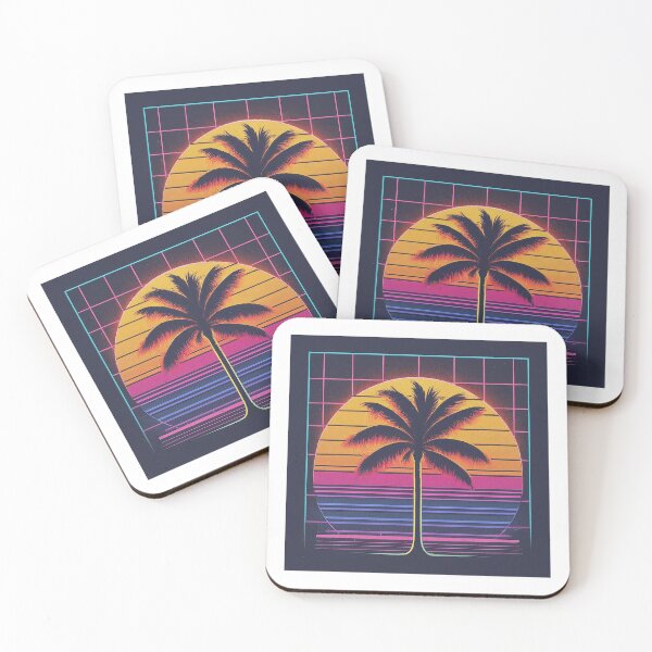 Item preview, Neon Dreams: Retro 80s Sunset Palm designed and sold by SeanOsShirts.