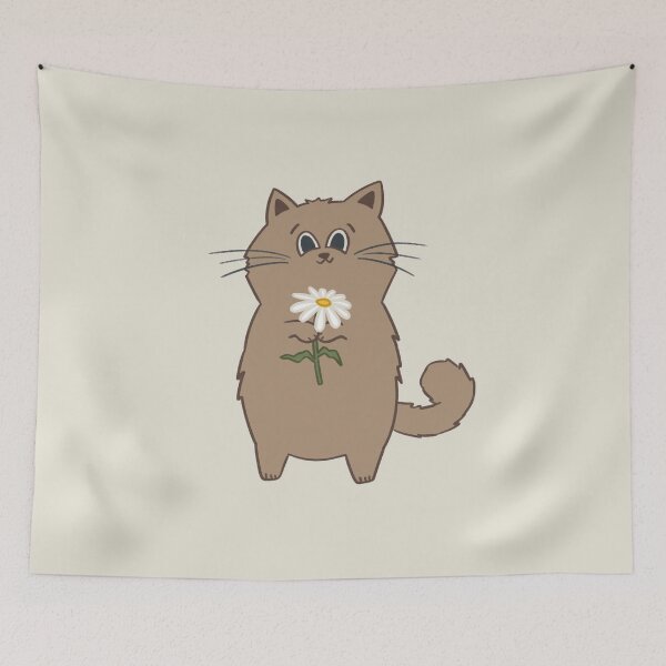 Item preview, Cat with a Daisy designed and sold by srsig designs.