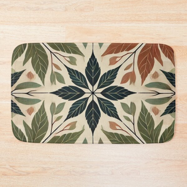 Item preview, Green and Brown Autumn Leaves Design designed and sold by TribalioDesigns.