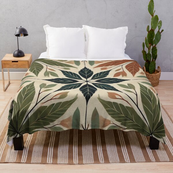 Item preview, Green and Brown Autumn Leaves Design designed and sold by TribalioDesigns.