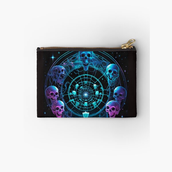 Item preview, Futuristic neon graveyard scene  designed and sold by dtmtattoo.
