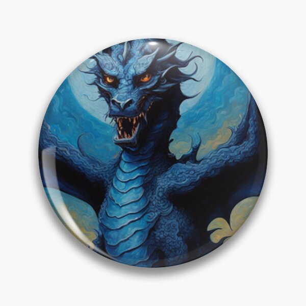 Item preview, Medieval Blue Winged Dragon  designed and sold by TheDarkWardrobe.