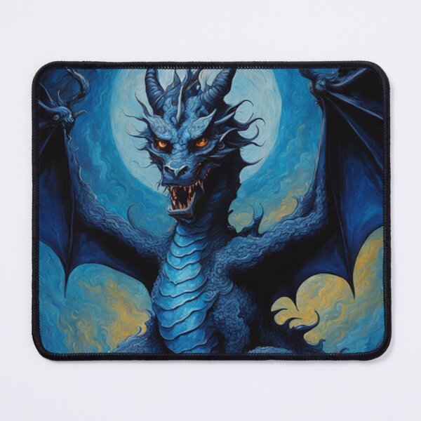 Item preview, Medieval Blue Winged Dragon designed and sold by TheDarkWardrobe.