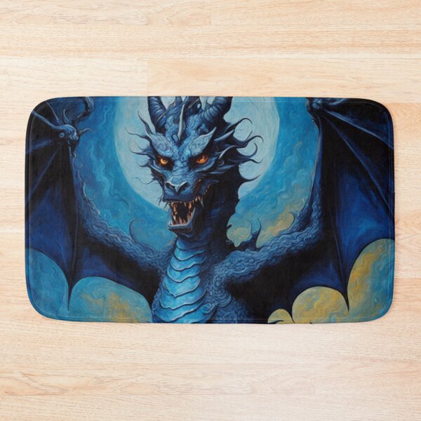 Item preview, Medieval Blue Winged Dragon  designed and sold by TheDarkWardrobe.