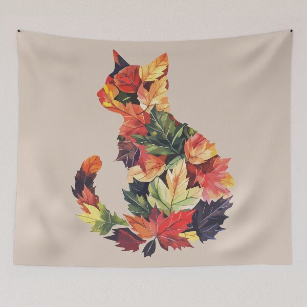 Item preview, Fall Leaves Cat designed and sold by Laceyjae Digital Art.