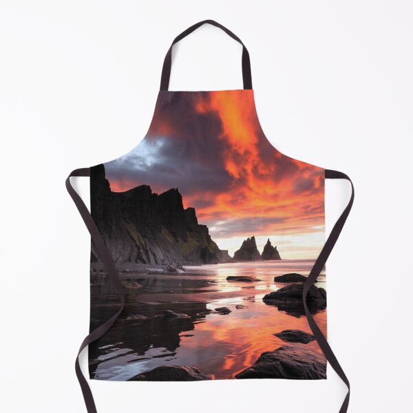 Item preview, Fiery Skies Over Coastal Cliffs designed and sold by Exodoi.