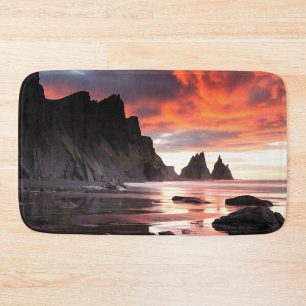 Item preview, Fiery Skies Over Coastal Cliffs designed and sold by Exodoi.