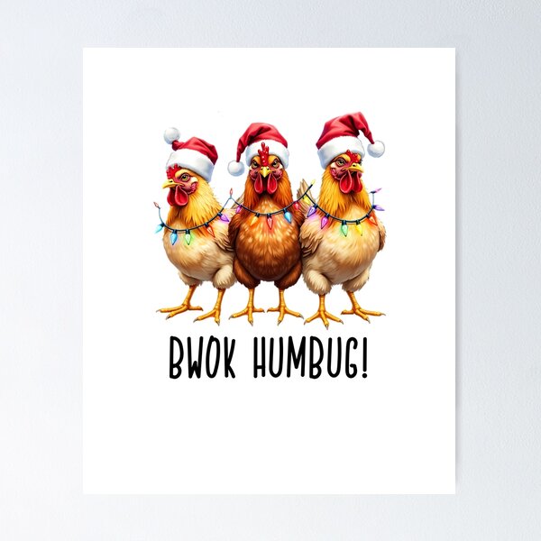 Artikelvorschau, bah humbug chickens "bwok humbug" entworfen und verkauft von 21DashDesigns.