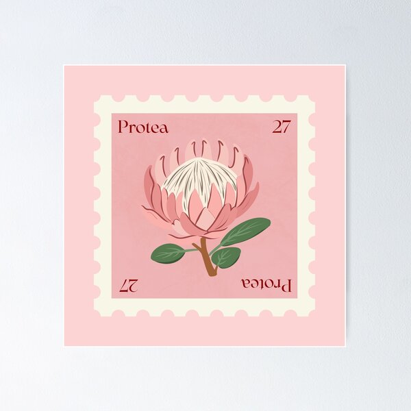 Artikelvorschau, Protea-Blumenstempel entworfen und verkauft von Cute-Treasure.