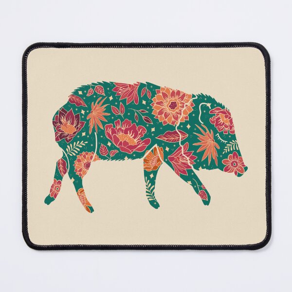 Item preview, Floral Javelina (Emerald) designed and sold by LoveCallieCo.