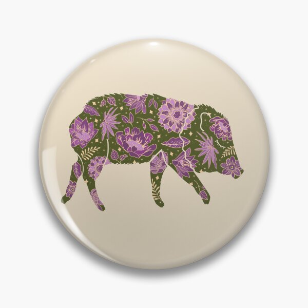 Item preview, Floral Javelina (Olive) designed and sold by LoveCallieCo.