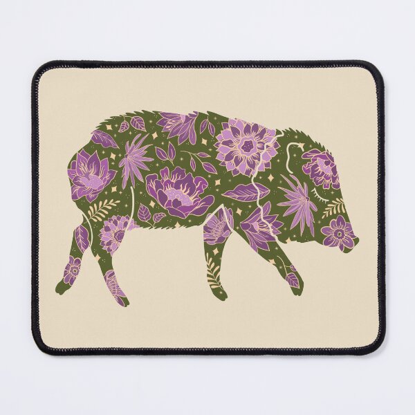 Item preview, Floral Javelina (Olive) designed and sold by LoveCallieCo.