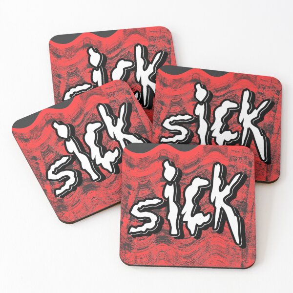 Item preview, Sick - Red designed and sold by brainfog designs.