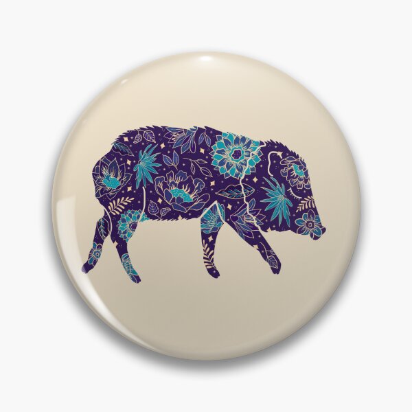 Item preview, Floral Javelina (Purple) designed and sold by LoveCallieCo.