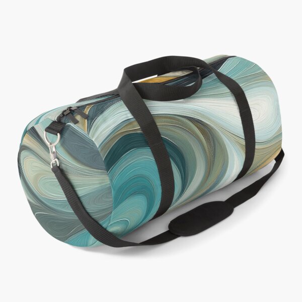Item preview, An abstract Design, swirling organic shapes in a harmonious palette of blues, greens, golds, and whites. designed and sold by HEMRO.