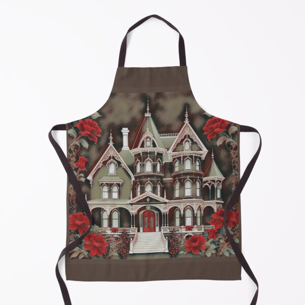 Item preview, Red Gothic Victorian Architecture designed and sold by lifeinspired4u.