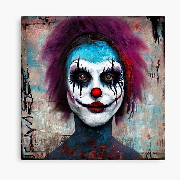 Fashion CLOWN ACRYLIC PAINTING fools and freak