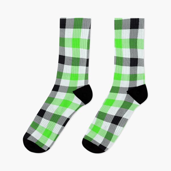 Item preview, Lime Green, Black, and White Plaid Pattern designed and sold by ModdiesColors.