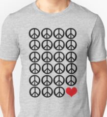 PEACE PEACE LOVE Unisex T-Shirt
