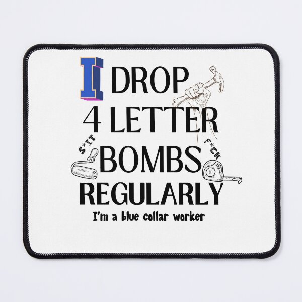 Item preview, blue collar worker design funny design designed and sold by SellingStuff91.