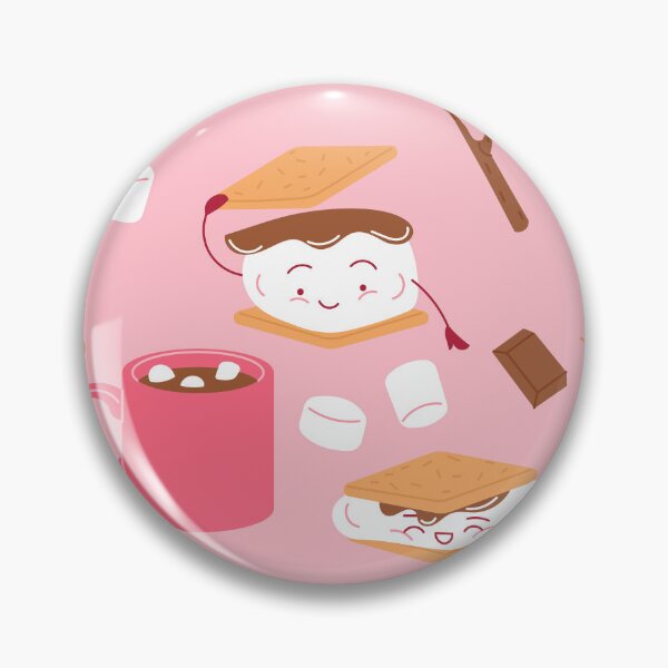 Item preview,  campfire marshmallow chocolate smores pink designed and sold by Gossip Rag.