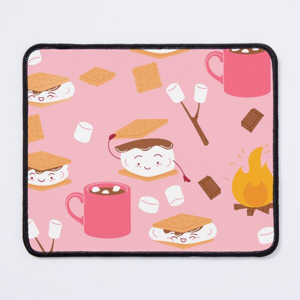 Item preview, campfire marshmallow chocolate smores pink designed and sold by Gossip Rag.