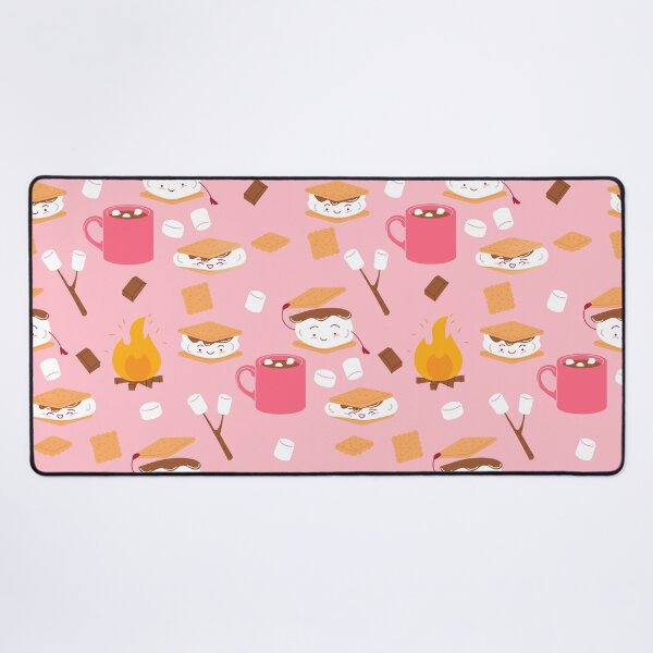 Item preview, campfire marshmallow chocolate smores pink designed and sold by Gossip Rag.