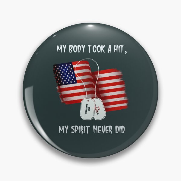 Item preview, Disabled Veteran - My Body Took a Hit, My Spirit Never Did designed and sold by OsmiumGalaxy.