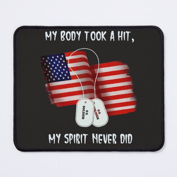 Item preview, Disabled Veteran - My Body Took a Hit, My Spirit Never Did designed and sold by OsmiumGalaxy.