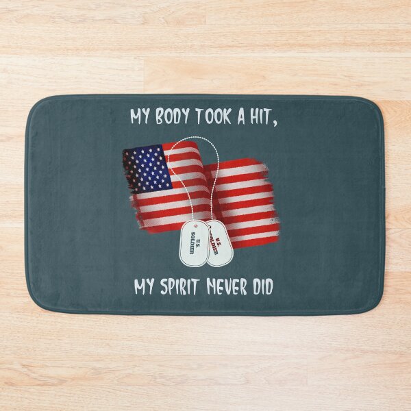 Item preview, Disabled Veteran - My Body Took a Hit, My Spirit Never Did designed and sold by OsmiumGalaxy.