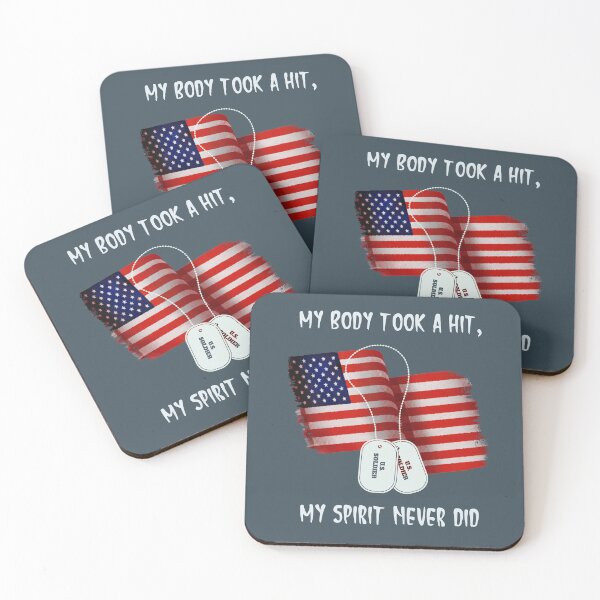 Item preview, Disabled Veteran - My Body Took a Hit, My Spirit Never Did designed and sold by OsmiumGalaxy.