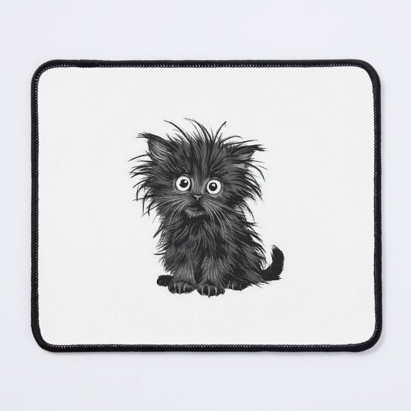 Item preview, Quirky Black Kitten Sketch designed and sold by NiftyWrx.