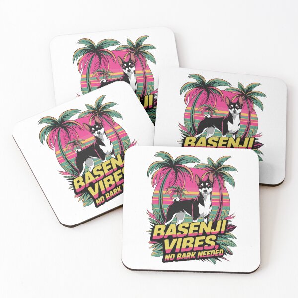 Item preview, Graphic and text Basenji Vibes designed and sold by mpwme.
