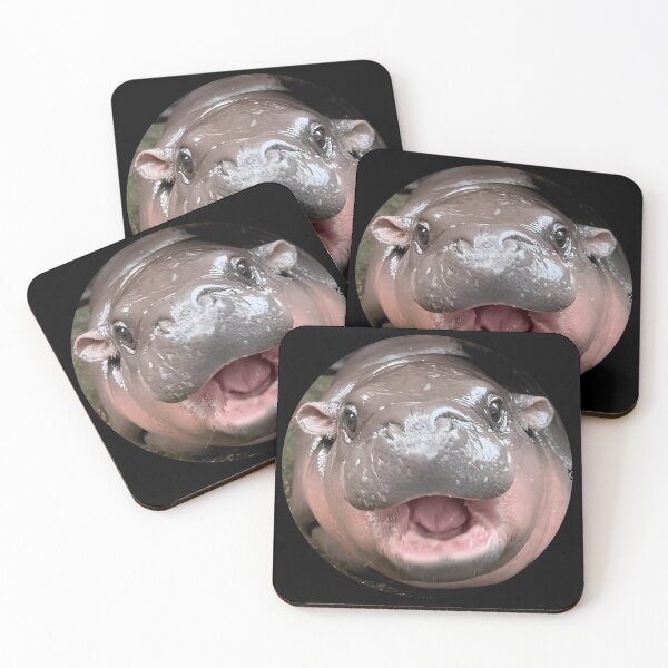 Item preview, Moo Deng Cute Baby Hippo designed and sold by jukara4488.