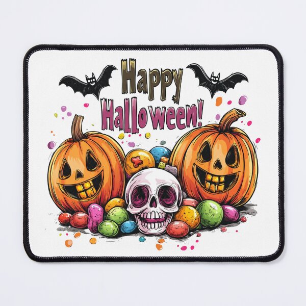 Item preview, Halloween Pumpkins and Colorful Skull designed and sold by Fab-Haven.