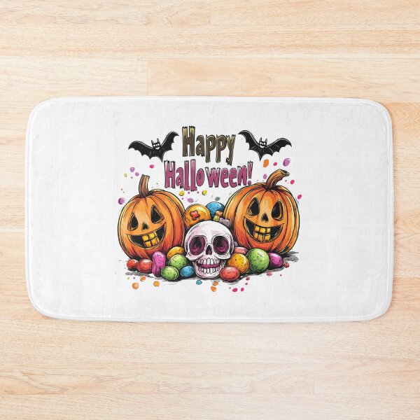 Item preview, Halloween Pumpkins and Colorful Skull designed and sold by Fab-Haven.