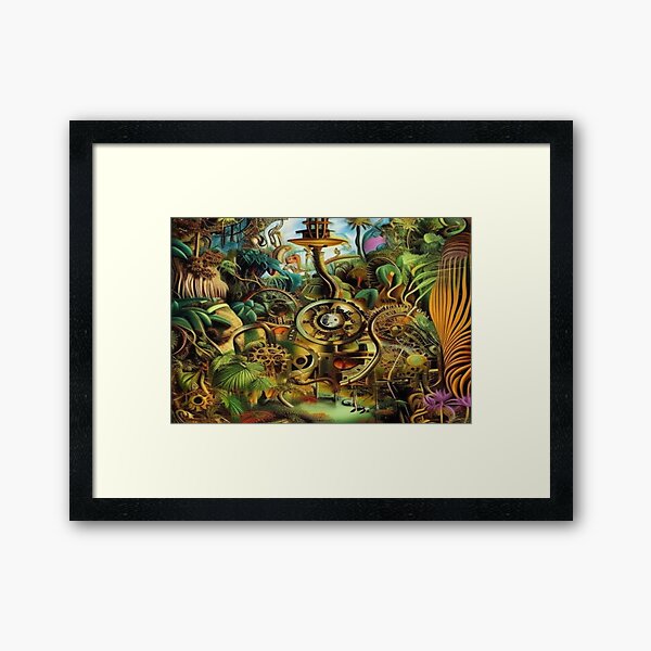 Vista previa del artículo con la obra «Jungla mecánica #4», diseñado y vendido por SovereignGod.
