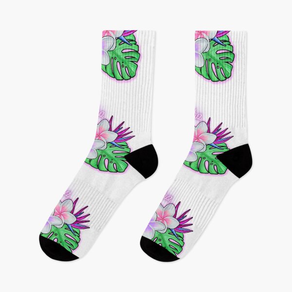 Item preview, Aloha - Neon Tropical Flowers - Plumeria's designed and sold by Chantockey.